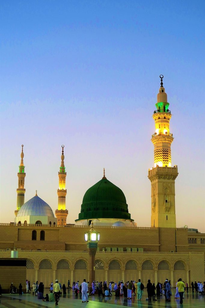 green dome, tomb, medina, minarets, religion, architecture, building, islam, historic, muslim, mosque, travel, city, masjid al-nabawi, madinah al-munawarah, medina, medina, medina, medina, medina